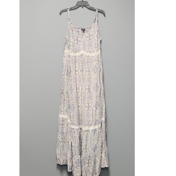 torrid Dresses & Skirts - Torrid Tile Print Maxi Dress Women's 2 Tiered Challis Maxi Dress Bohemian NWOT